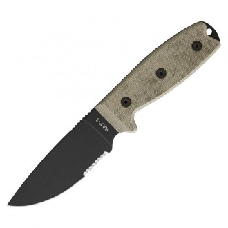 Nůž Ontario Knife Company RAT-3 s pouzdrem kombinované ostří