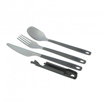 Příbor Origin Outdoors lehký cestovní BW 4-dílná skládací sada TITAN (45g)