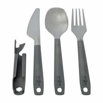Příbor Origin Outdoors lehký cestovní BW 4-dílná skládací sada TITAN (45g)