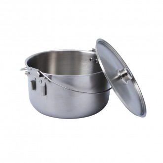 Nerezový kotlík Origin Outdoors HORDEN 10 L dvojité držadlo + nožičky