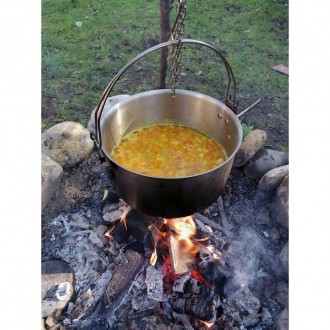 Nerezový kotlík Origin Outdoors HORDEN 10 L dvojité držadlo + nožičky