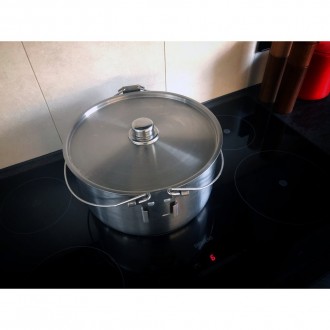 Nerezový kotlík Origin Outdoors HORDEN 10 L dvojité držadlo + nožičky