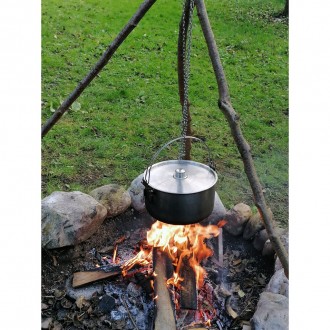 Nerezový kotlík Origin Outdoors HORDEN 10 L dvojité držadlo + nožičky