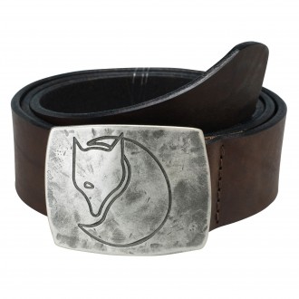 Opasek Fjällräven Murena Silver Belt leather brown