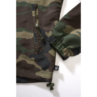 Bunda Brandit Ladies Summer Windbreaker frontzip woodland