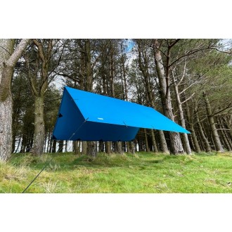 Bivakovací plachta DD Hammocks 3x3m RECYKLOVATELNÁ, modrozelená