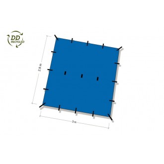 Bivakovací plachta DD Hammocks 3x3m RECYKLOVATELNÁ, modrozelená