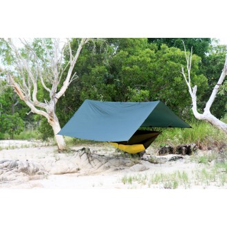 Bivakovací plachta SuperLight, 3x2,9m, 520g, oliva zelená, DD Hammocks
