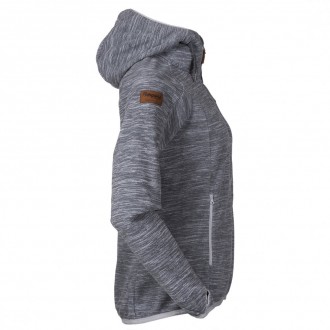 Mikina Bergans Hareid Fleece W Jacket Aluminium