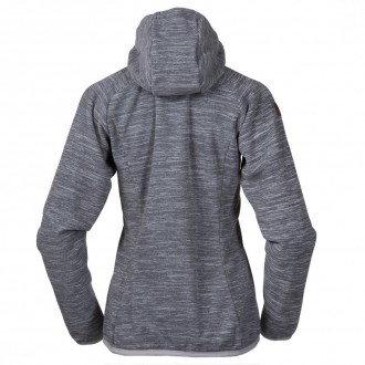 Mikina Bergans Hareid Fleece W Jacket Aluminium