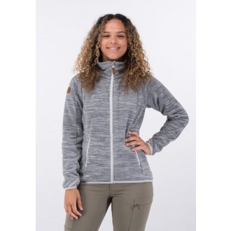 Mikina Bergans Hareid Fleece W Jacket Aluminium