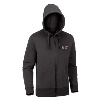 Mikina Clawgear Logo Zip Hoodie Black