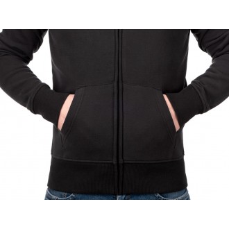 Mikina Clawgear Logo Zip Hoodie Black