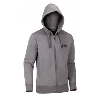 Mikina Clawgear Logo Zip Hoodie Wolf Grey