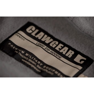 Mikina Clawgear Logo Zip Hoodie Wolf Grey