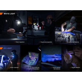 Nabíjecí baterka FENIX SW05R-UV, green