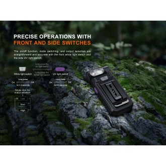 Nabíjecí baterka FENIX SW05R-UV, green