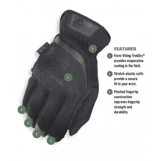 Rukavice Mechanix Women´s FastFit® Covert černé
