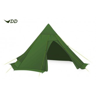 Stan DD Hammocks Tipi, rodinný, oliva zelená, 4 Dobrodruzi