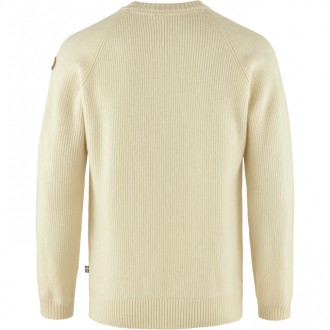 Svetr Fjällräven Övik Rib Sweater Man Chalk White