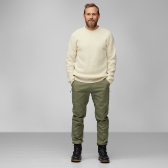Svetr Fjällräven Övik Rib Sweater Man Chalk White