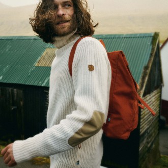 Svetr Fjällräven Övik Roller Neck Sweater M Chalk White
