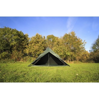 Vnitřní stan DD Hammocks Superlight Pyramid mesh Tent XXL, rodinný, 4 dobrodruzi, oliva zelená