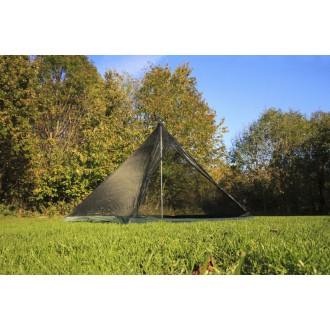 Vnitřní stan DD Hammocks Superlight Pyramid mesh Tent XXL, rodinný, 4 dobrodruzi, oliva zelená