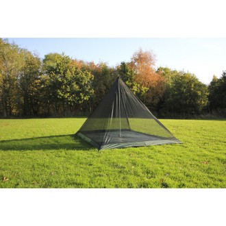Vnitřní stan DD Hammocks Superlight Pyramid mesh Tent XXL, rodinný, 4 dobrodruzi, oliva zelená